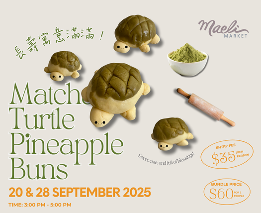 🐢 Custard Turtle Pineapple Buns Workshop Recap at Maeli Market