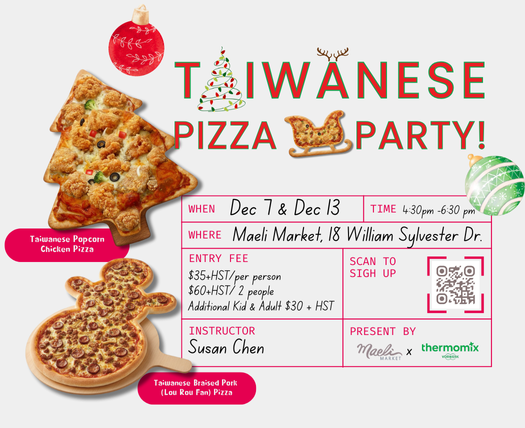 Christmas Taiwanese Pizza Night at Maeli Market