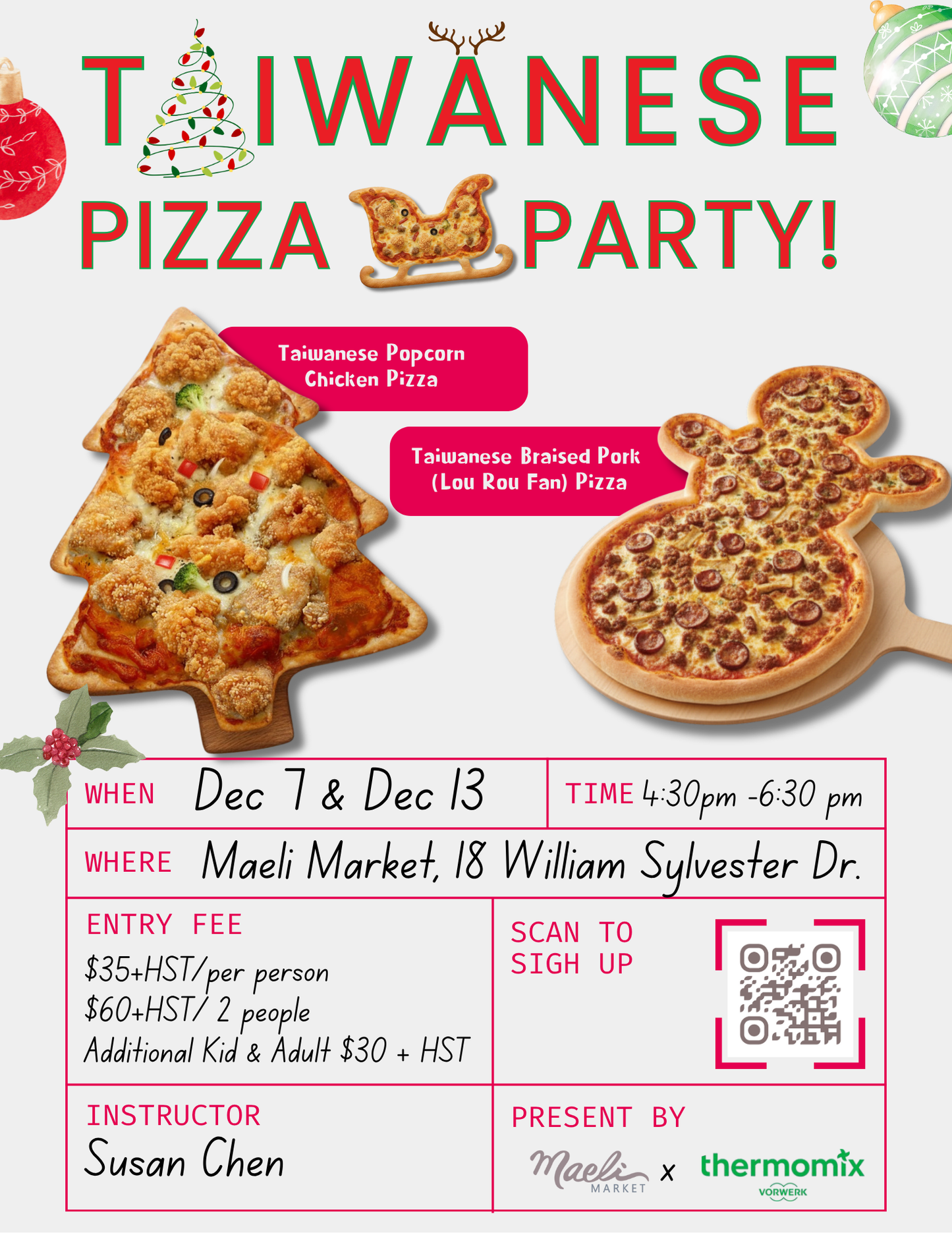 Christmas Taiwanese Pizza Night🍕 聖誕最台披薩派對！